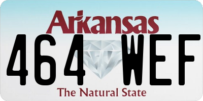 AR license plate 464WEF