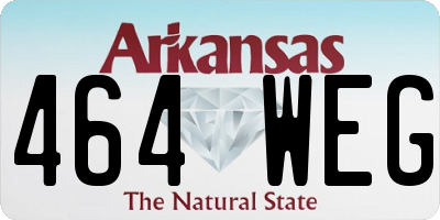 AR license plate 464WEG