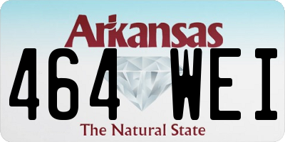AR license plate 464WEI