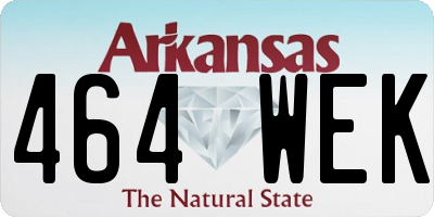 AR license plate 464WEK