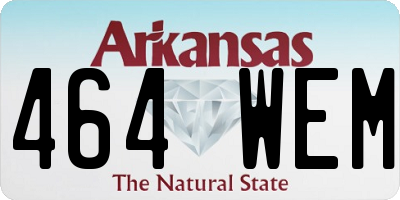 AR license plate 464WEM