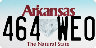 AR license plate 464WEO