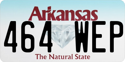 AR license plate 464WEP