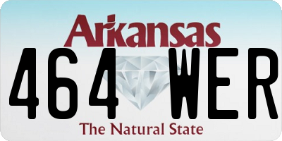AR license plate 464WER