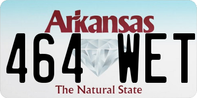 AR license plate 464WET