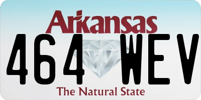 AR license plate 464WEV