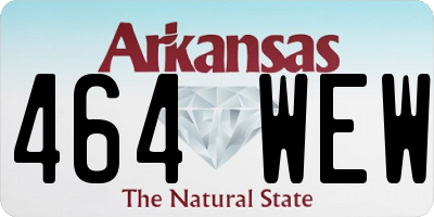 AR license plate 464WEW
