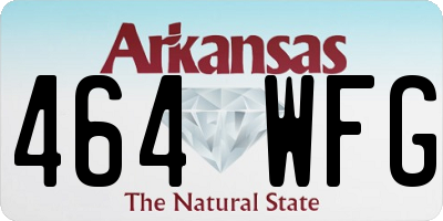 AR license plate 464WFG