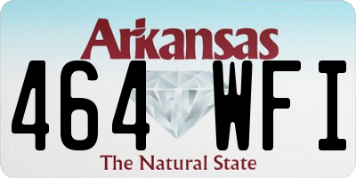 AR license plate 464WFI