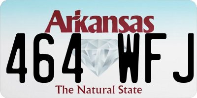 AR license plate 464WFJ