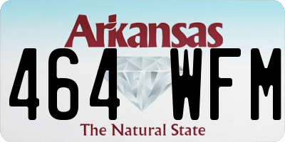 AR license plate 464WFM