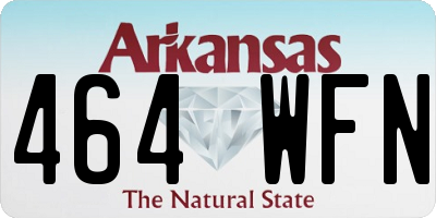 AR license plate 464WFN
