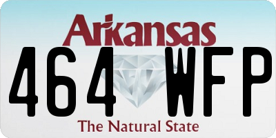 AR license plate 464WFP