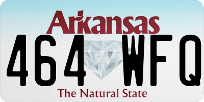 AR license plate 464WFQ