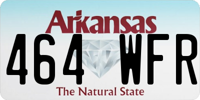 AR license plate 464WFR
