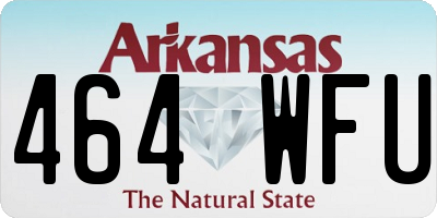 AR license plate 464WFU