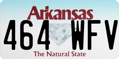 AR license plate 464WFV