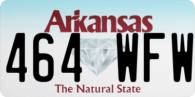 AR license plate 464WFW
