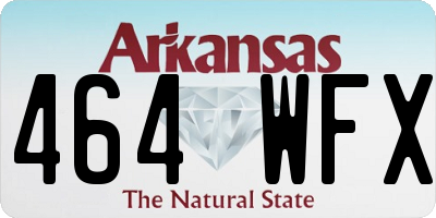 AR license plate 464WFX