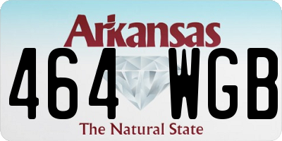 AR license plate 464WGB