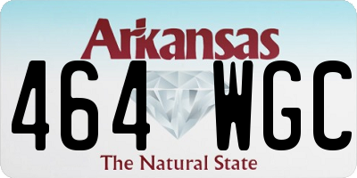 AR license plate 464WGC