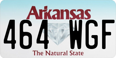 AR license plate 464WGF
