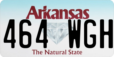 AR license plate 464WGH