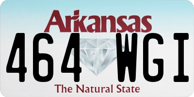 AR license plate 464WGI