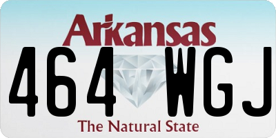 AR license plate 464WGJ