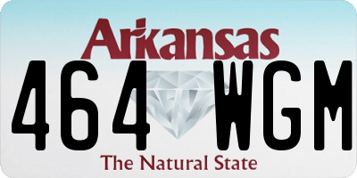AR license plate 464WGM