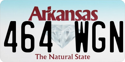 AR license plate 464WGN