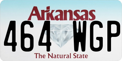 AR license plate 464WGP