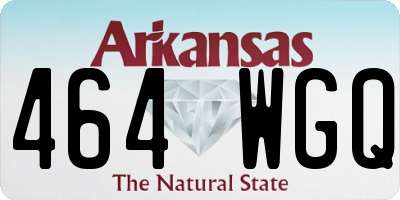 AR license plate 464WGQ