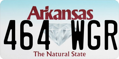 AR license plate 464WGR