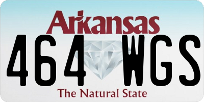 AR license plate 464WGS