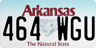 AR license plate 464WGU