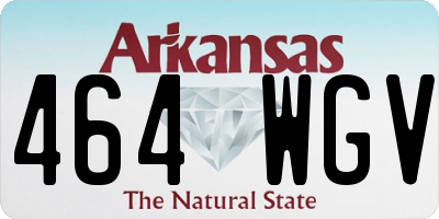 AR license plate 464WGV