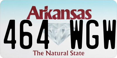 AR license plate 464WGW