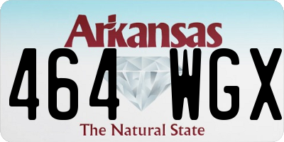 AR license plate 464WGX