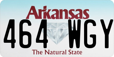 AR license plate 464WGY