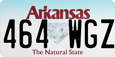 AR license plate 464WGZ