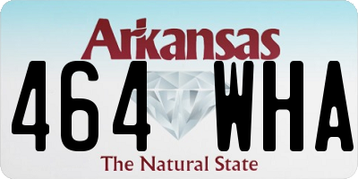AR license plate 464WHA