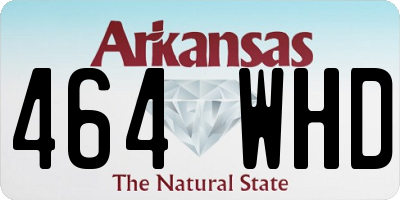 AR license plate 464WHD