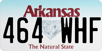 AR license plate 464WHF