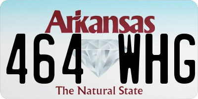 AR license plate 464WHG