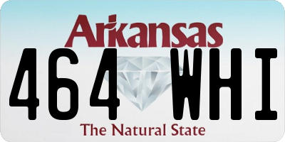 AR license plate 464WHI