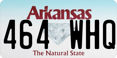AR license plate 464WHQ