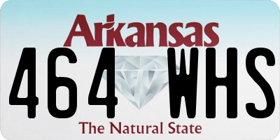 AR license plate 464WHS