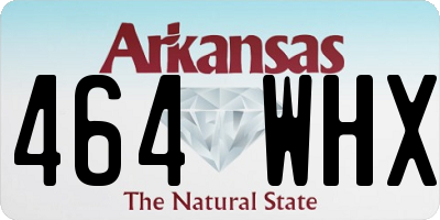 AR license plate 464WHX