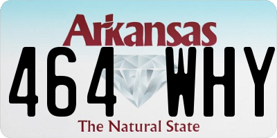 AR license plate 464WHY
